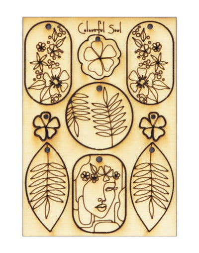 Azalea Garden, Jewelry Pop Outs (1 panel, 9pcs/ea)