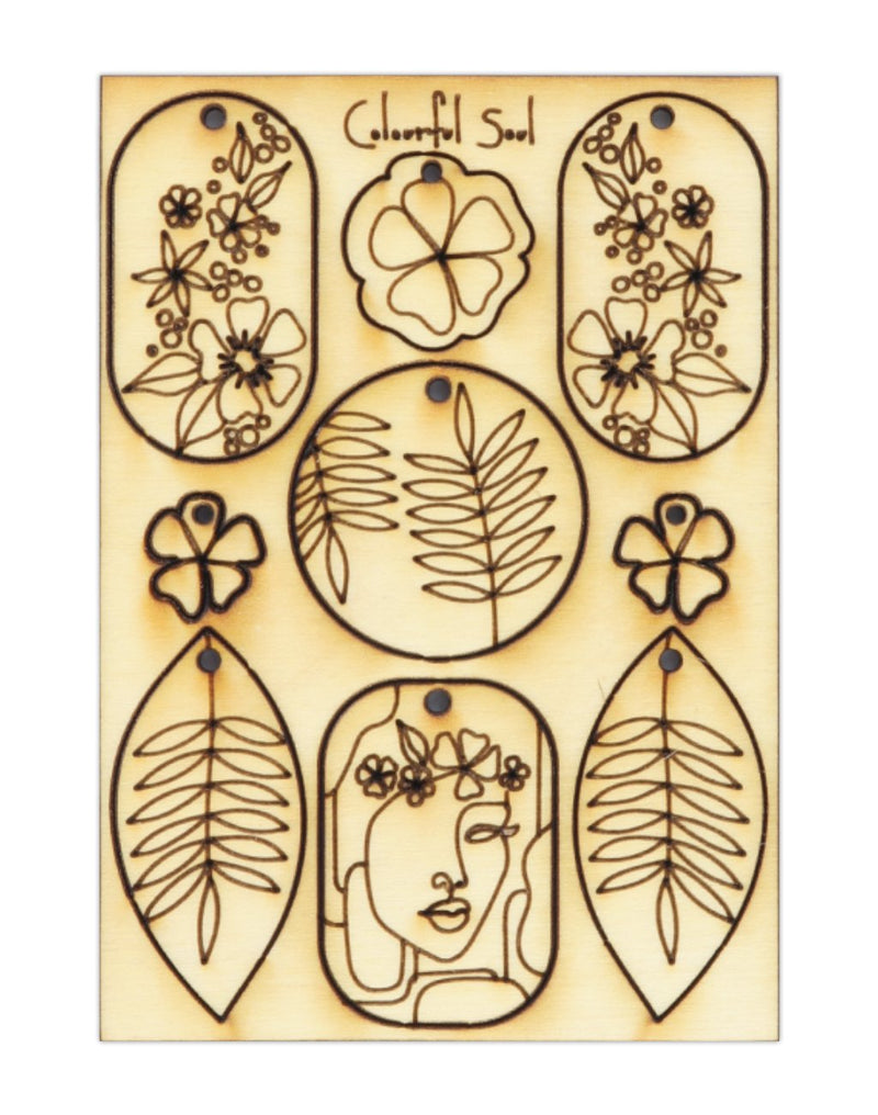 Azalea Garden, Jewelry Pop Outs (1 panel, 9pcs/ea)