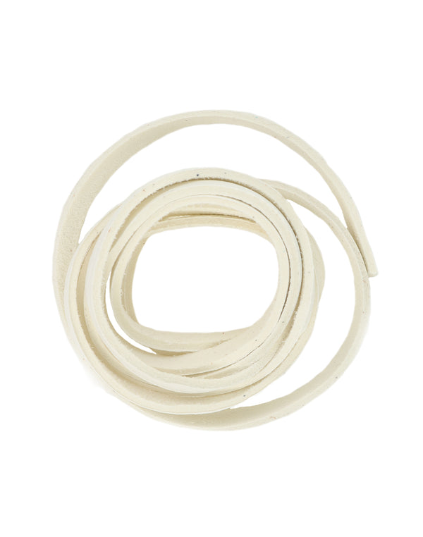 Buy White Deerskin Leather Lace, 3/16