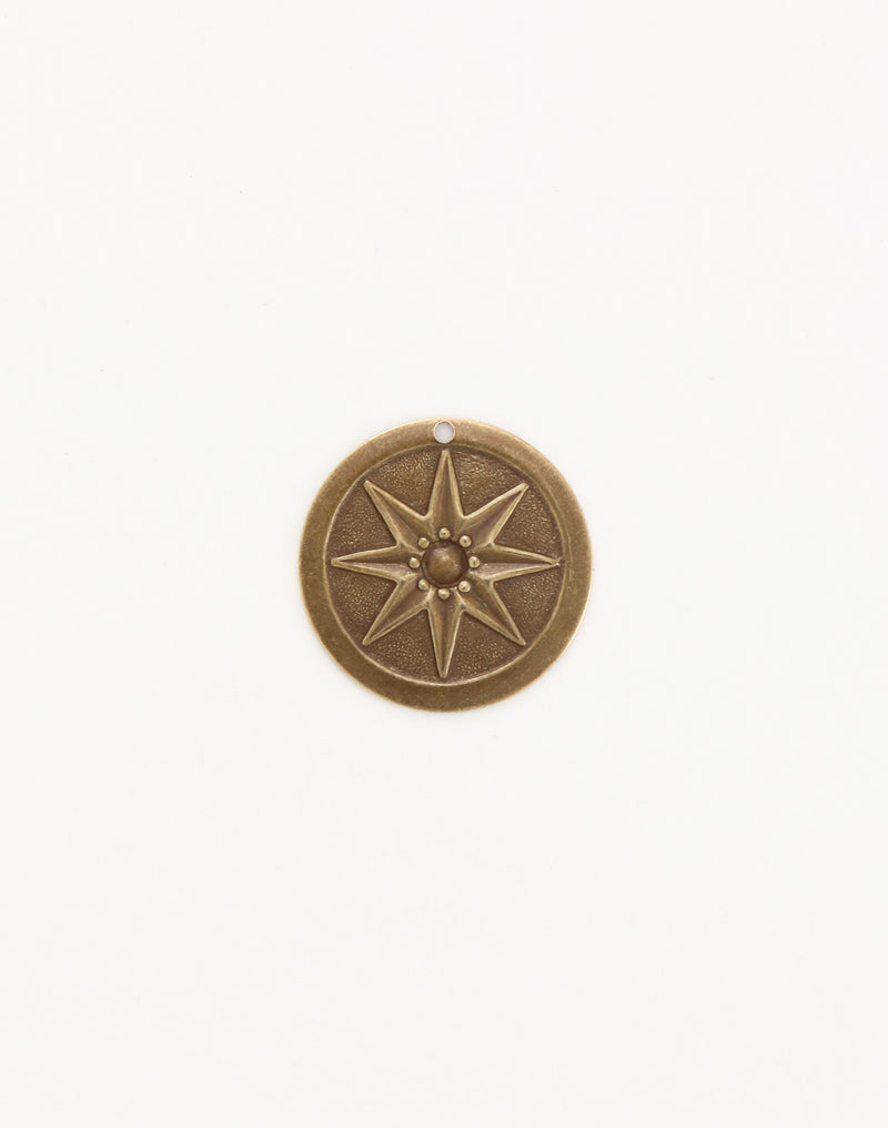 Compass Star, 22mm, (1pc)