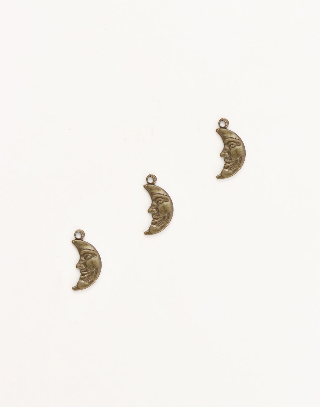 Man in the Moon, 13x6mm, (3pcs)