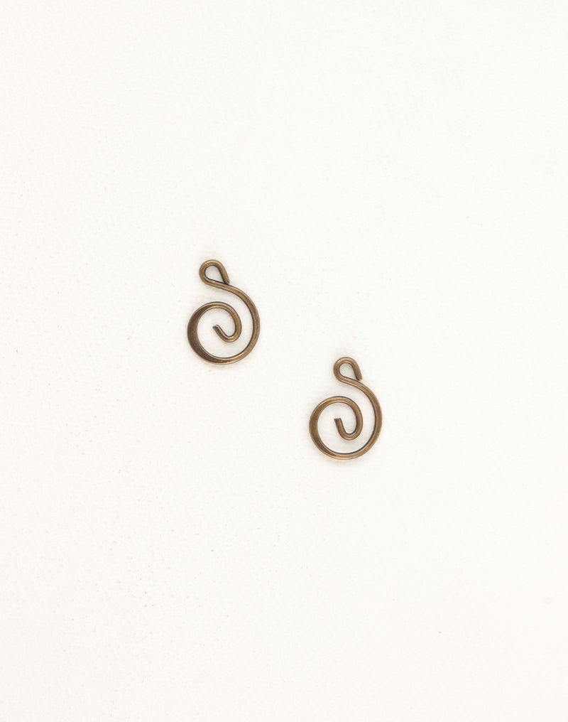 Swirl Drop, 15x10mm, (2pcs)