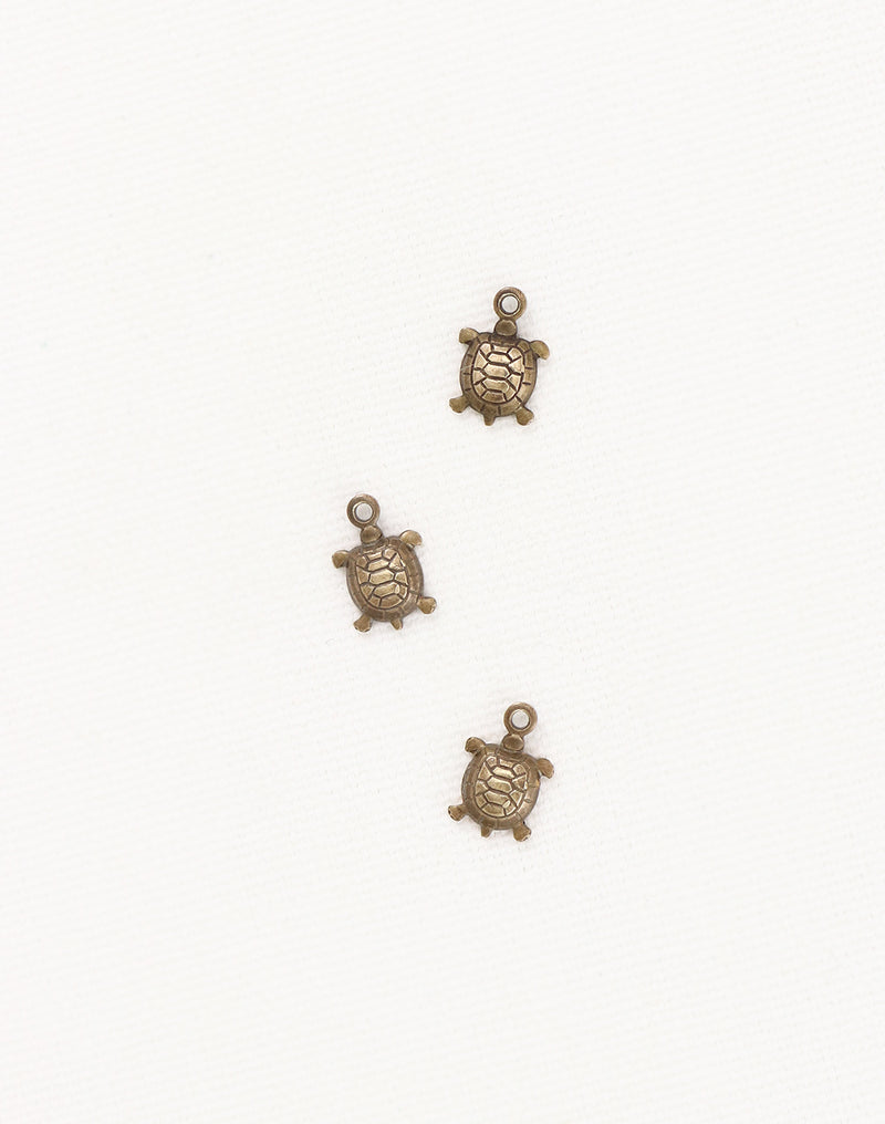 Teensie Turtle, 10x7mm, (3pcs)
