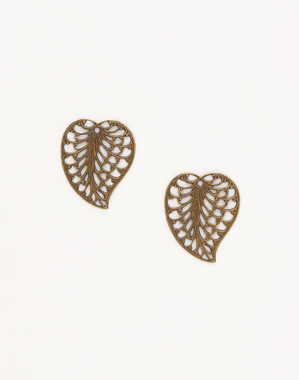 Filigree Leaf, 19x16mm, (2pcs)