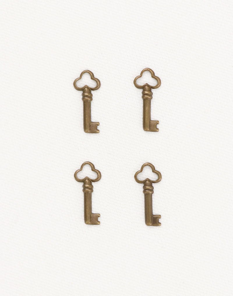 Teensie Key, 18x8mm, (4pcs)