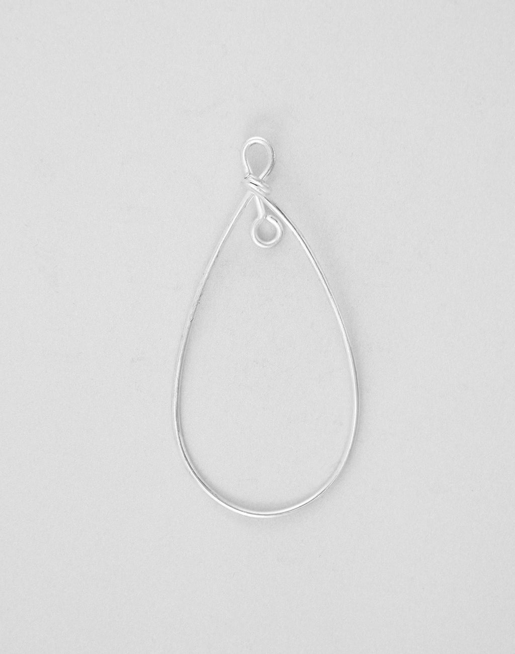 Teardrop Middle Loop Drop, 30x15mm, (1pc)