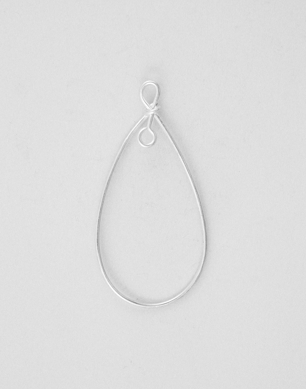 Teardrop Middle Loop Drop, 30x15mm, (1pc)