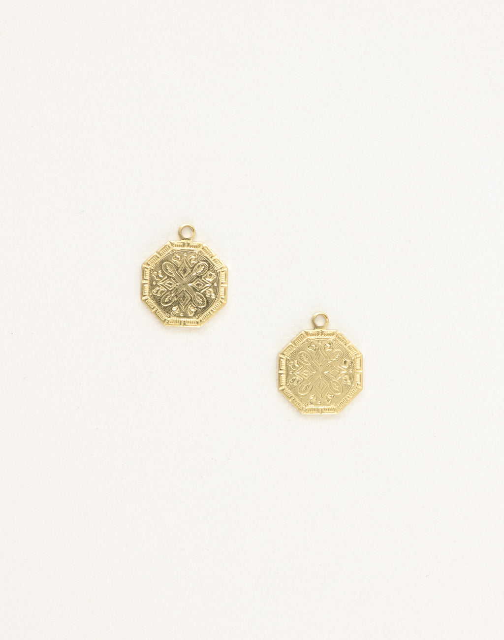 Etched Medallion, 17x14mm, (2pcs)