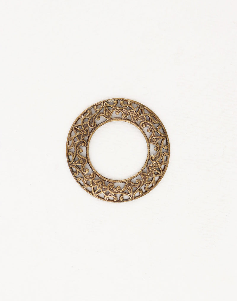 Scrolled Filigree Ring, 28mm, (1pc)