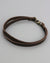 Dark Brown Leather Bracelet, (1pc)