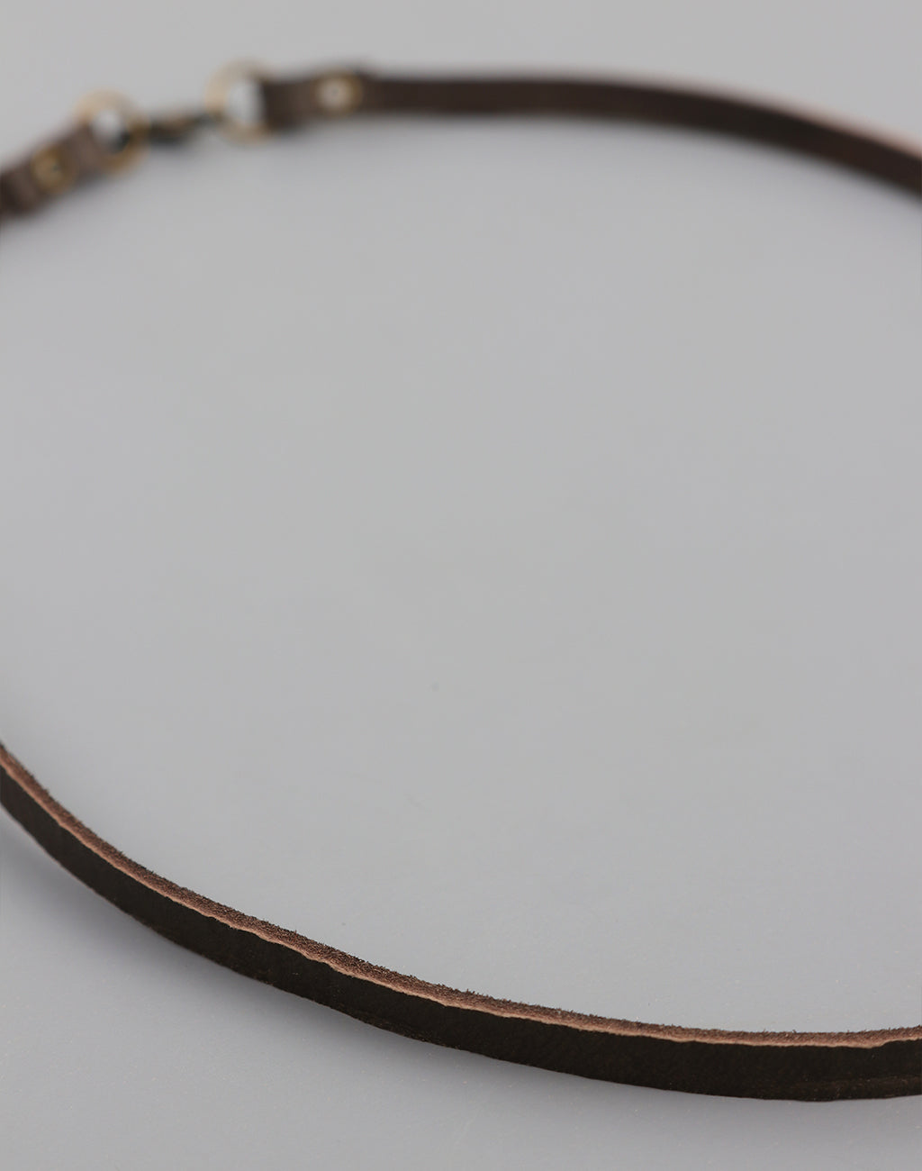 Dark Brown Leather Choker, (1pc)