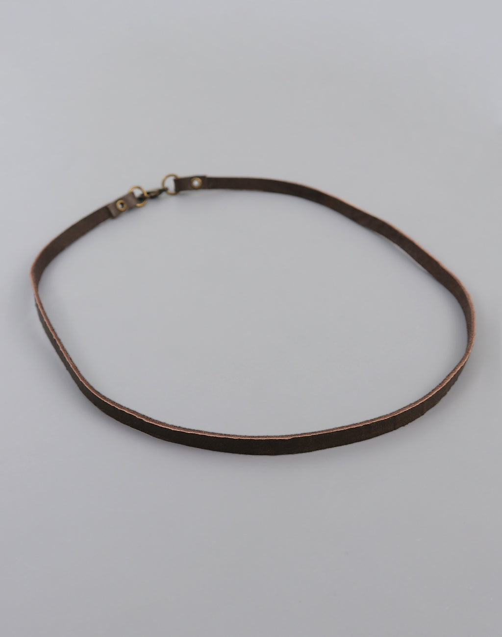 Dark Brown Leather Choker, (1pc)
