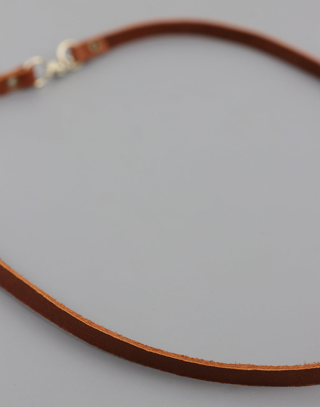 Tan Leather Choker, (1pc)