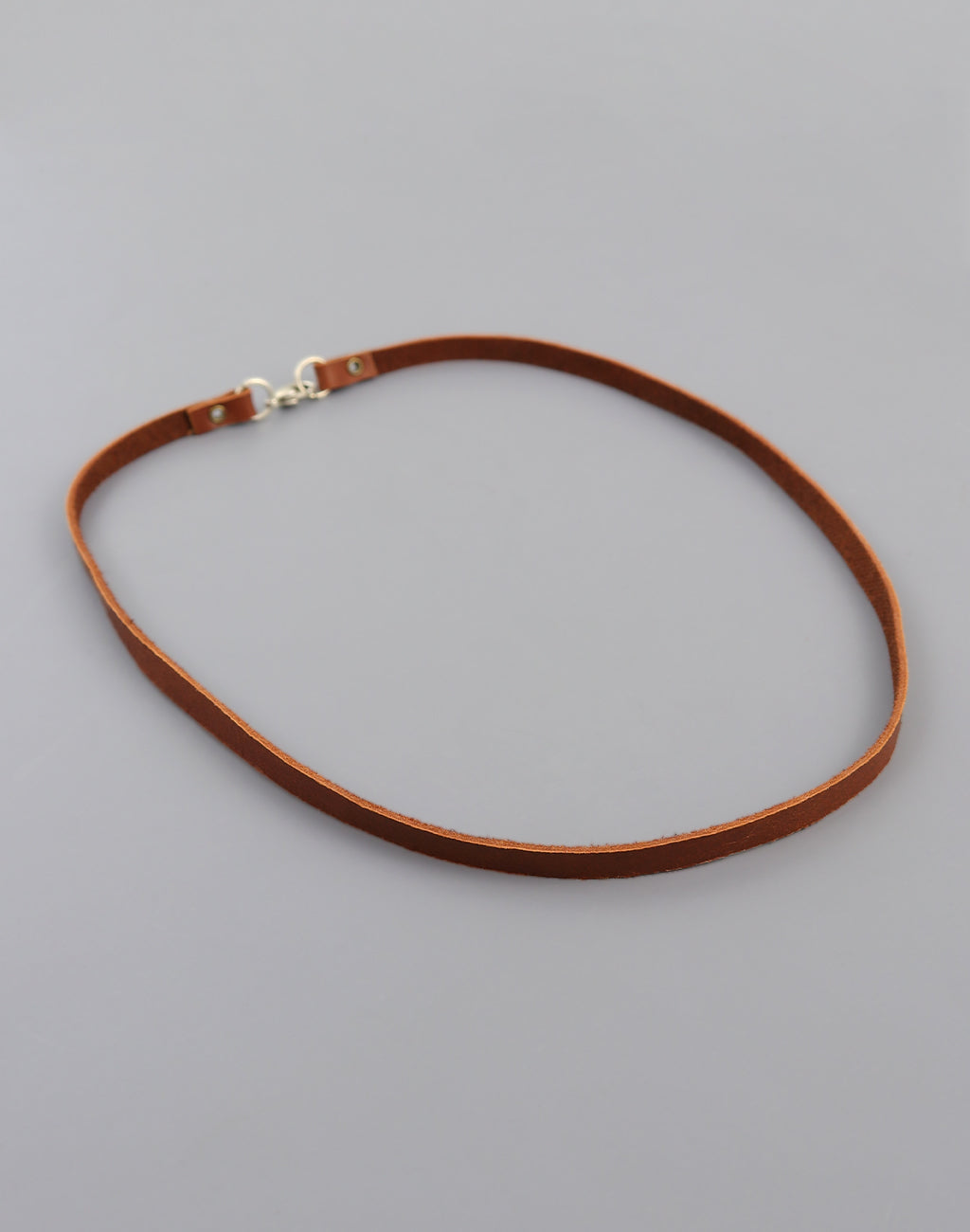 Tan Leather Choker, (1pc)