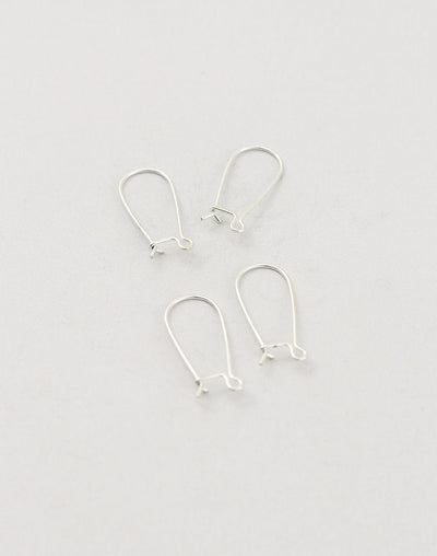 Arched Ear Wire, 20x9mm, (4pcs)