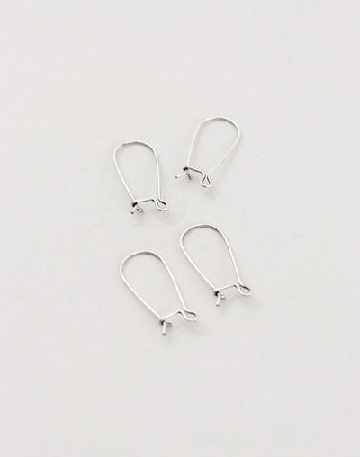 Arched Ear Wire, 20x9mm, (4pcs)