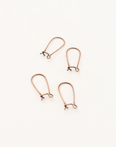 Arched Ear Wire, 20x9mm, (4pcs)
