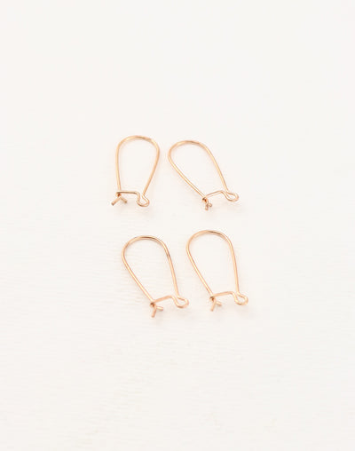 Arched Ear Wire, 20x9mm, (4pcs)