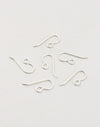 French Ear Wires, 20x10mm, (6pcs)