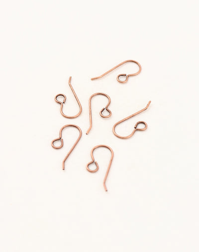 French Ear Wires, 20x10mm, (6pcs)