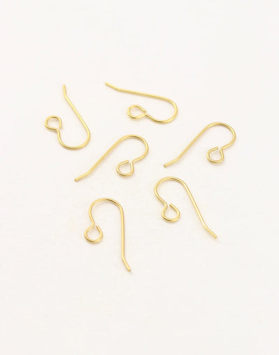 French Ear Wires, 20x10mm, (6pcs)