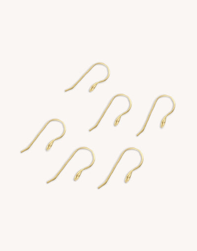 ERV006 Gold Earring Hooks