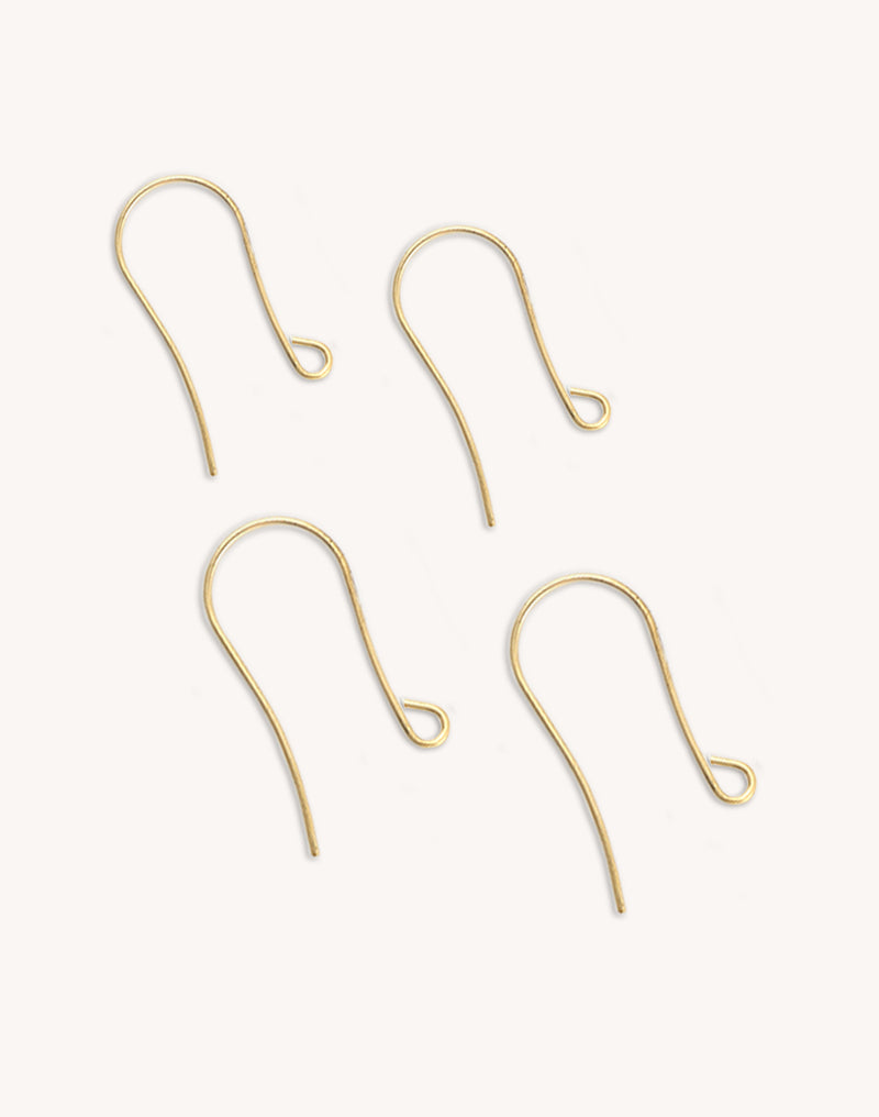 Arched Ear Wire, 29x14mm, (4pcs)