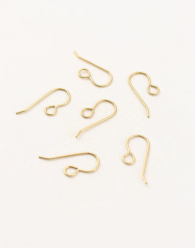 French Ear Wires, 20x10mm, (6pcs)