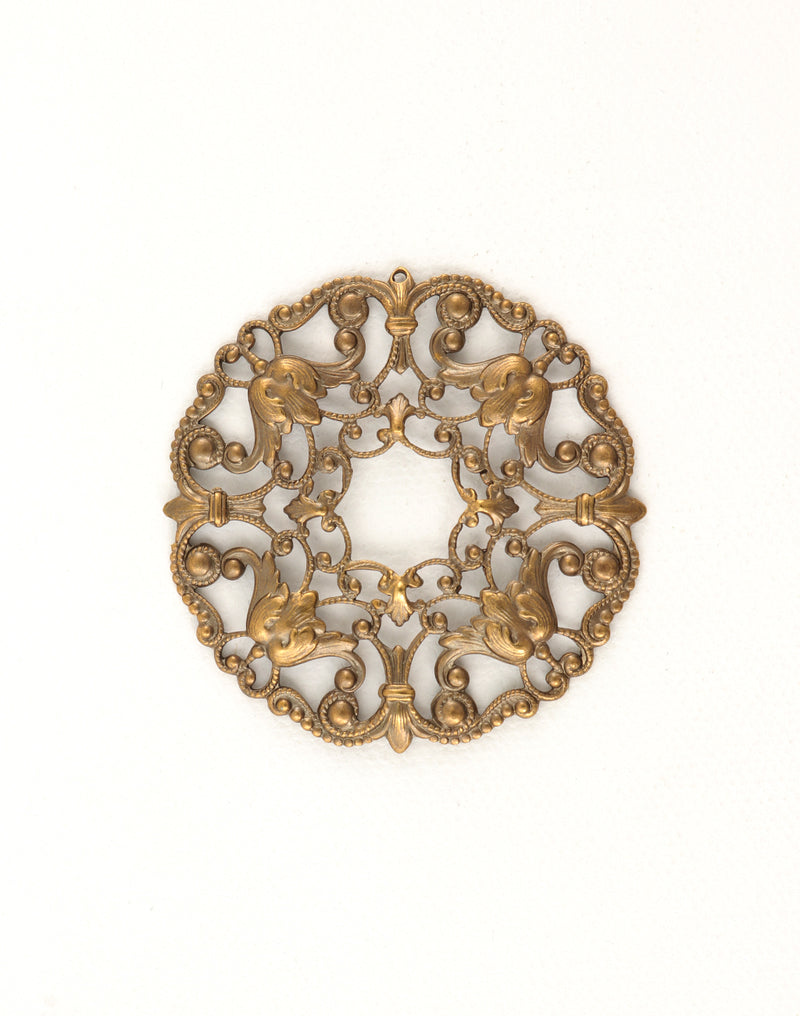 Ornate Wreath Filigree, 49mm, (1pc)