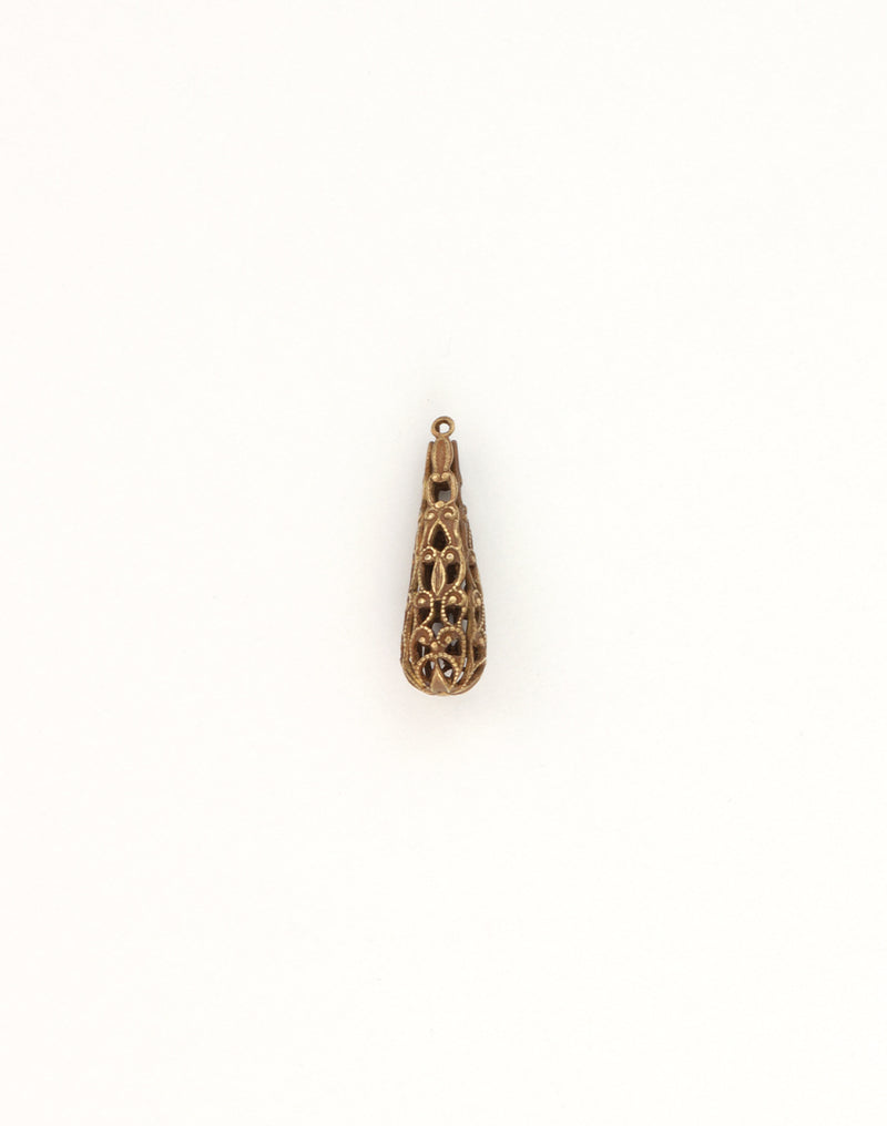 Full Droplet Filigree, 27x9mm, (1pc)