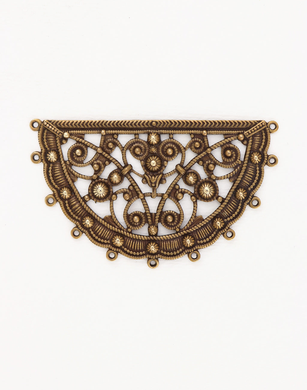 Fan Boho Filigree, 61x37mm, (1pc)