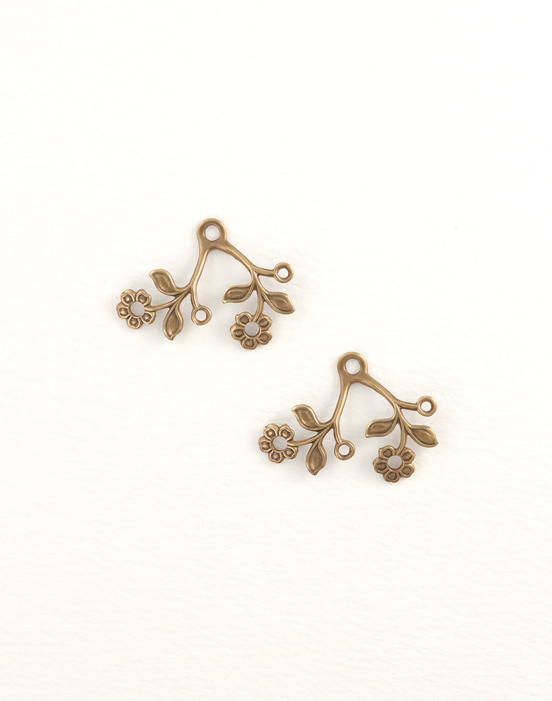 Blossoming Duet, 28x22mm, (2pcs)