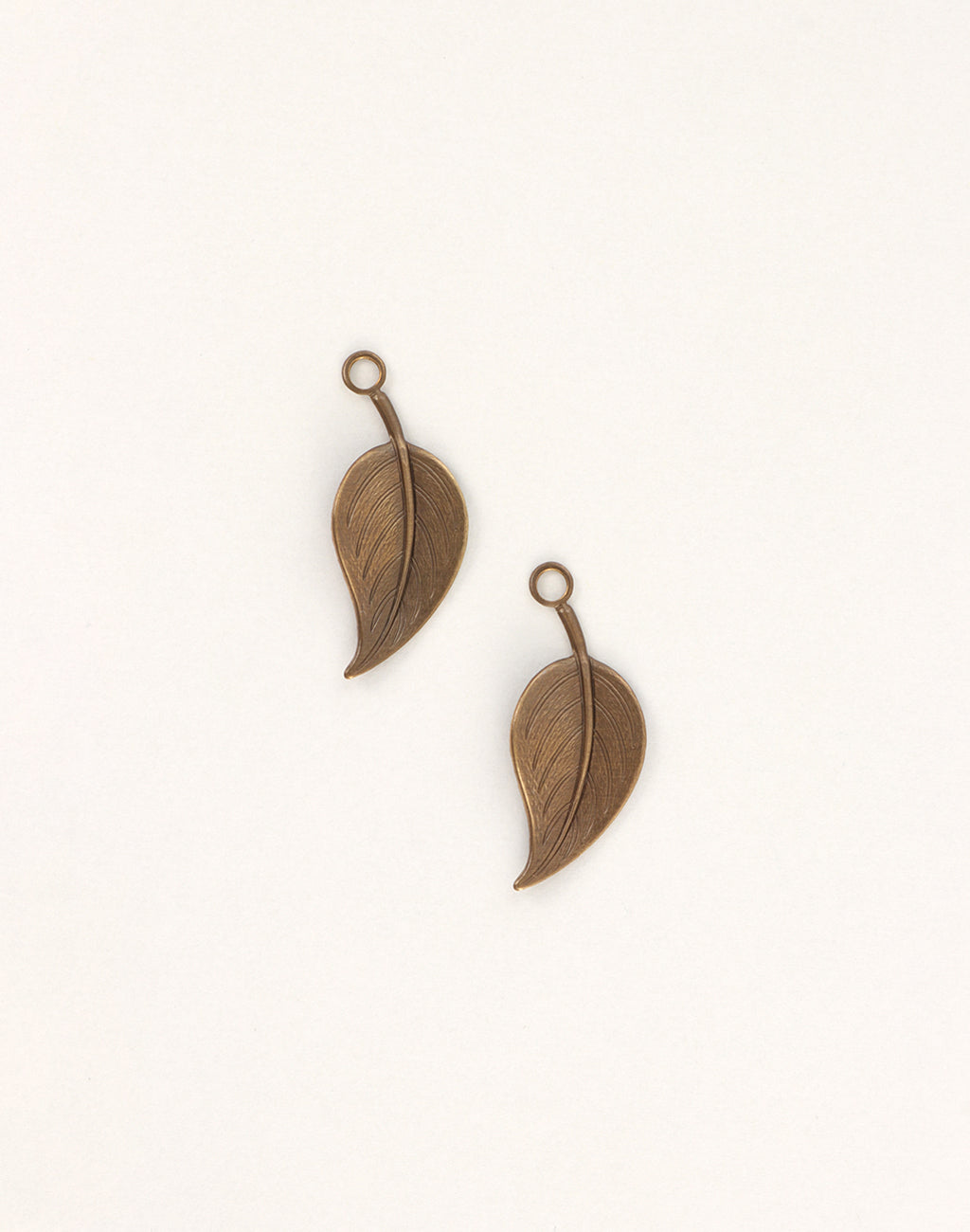 Catalpa Leaf, 29x12mm, (2pcs)