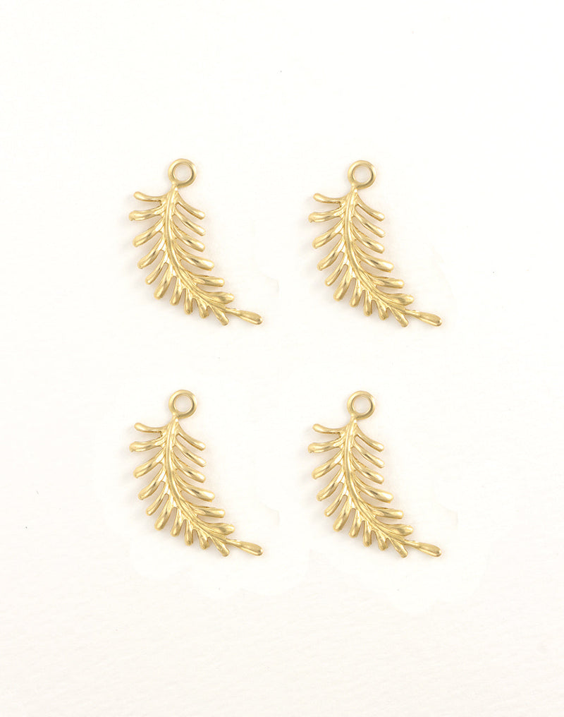 Fern Curving Left, 30x12mm, (4pcs)