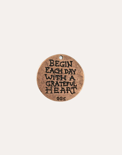 Grateful Heart, 27.5mm,  (1pc)