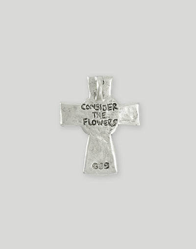 Flower Cross, 36.5x29.5mm, (1pc)