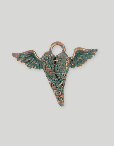 Flying Heart, 52.5x40mm, (1pc)