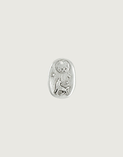 Howling Wolf, 23x16.5mm, (1pc)