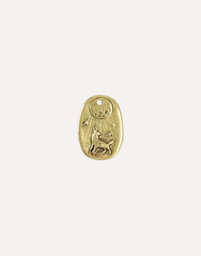 Howling Wolf, 23x16.5mm, (1pc)