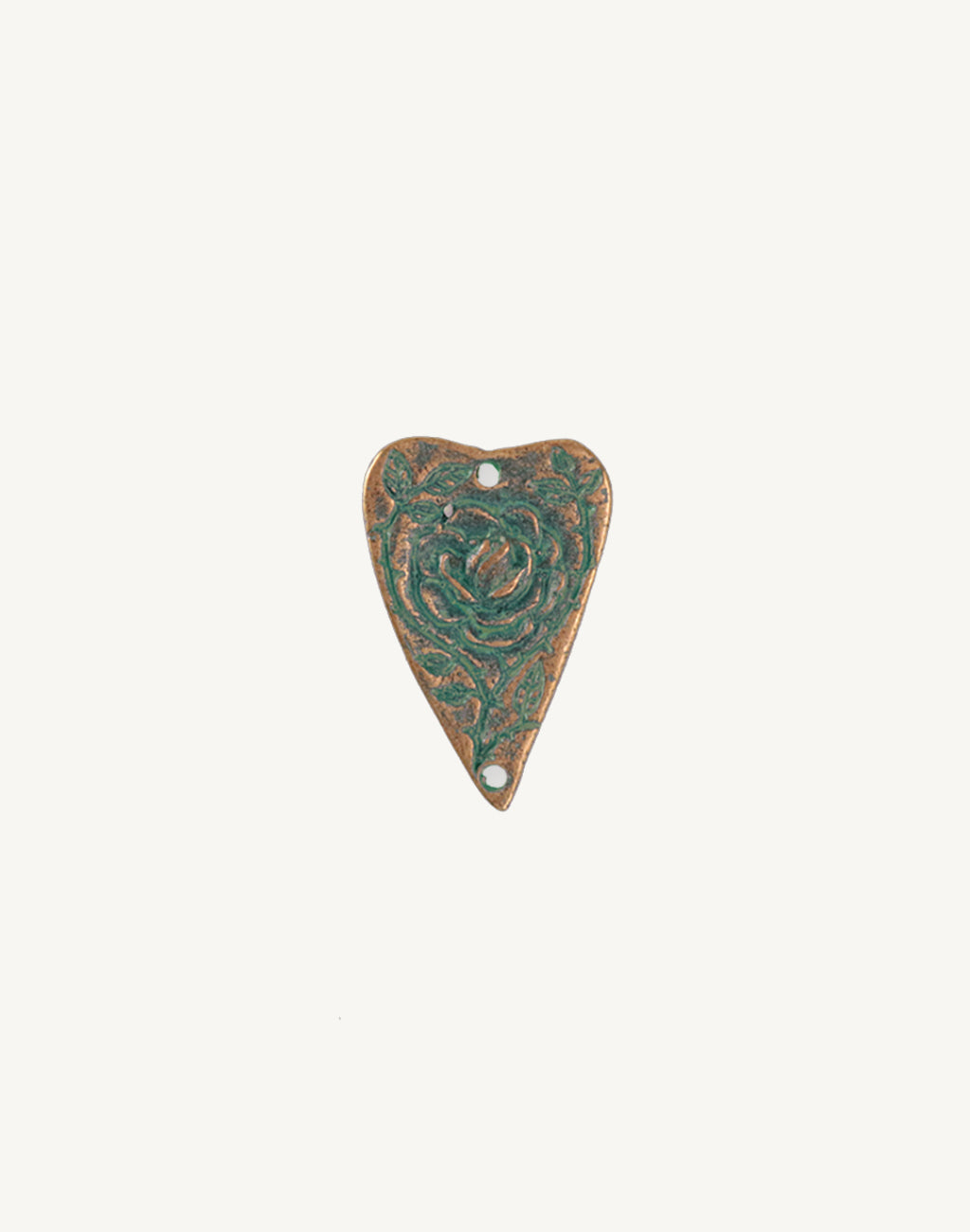Heart Rose, 27.5x18mm, (1pc)