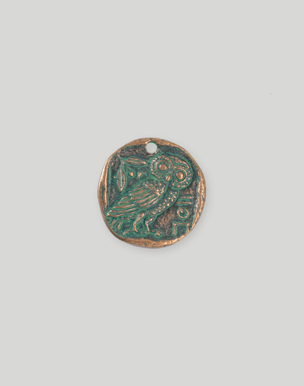 Owl Coin, 26x25.5mm, (1pc)