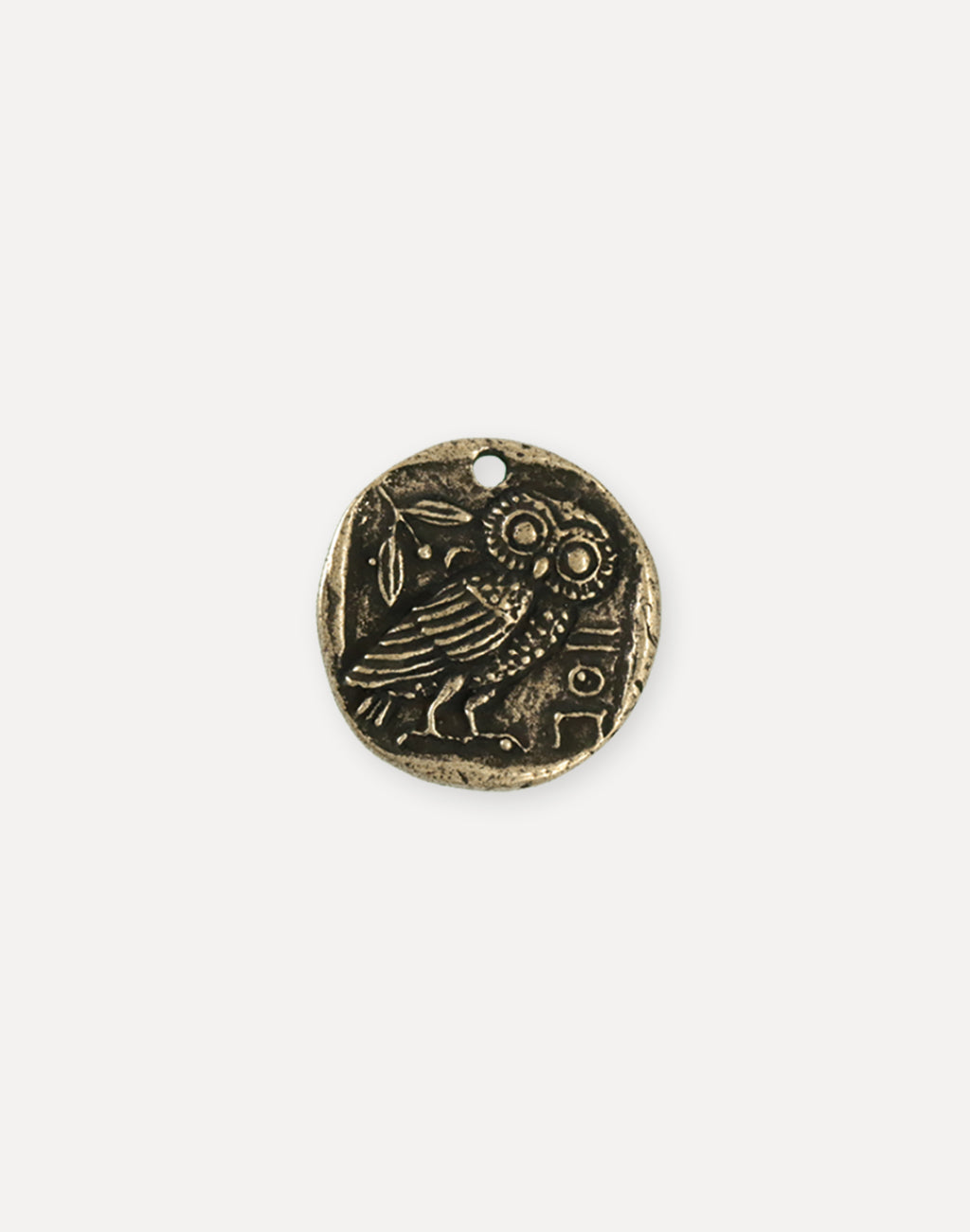 Owl Coin, 26x25.5mm, (1pc)