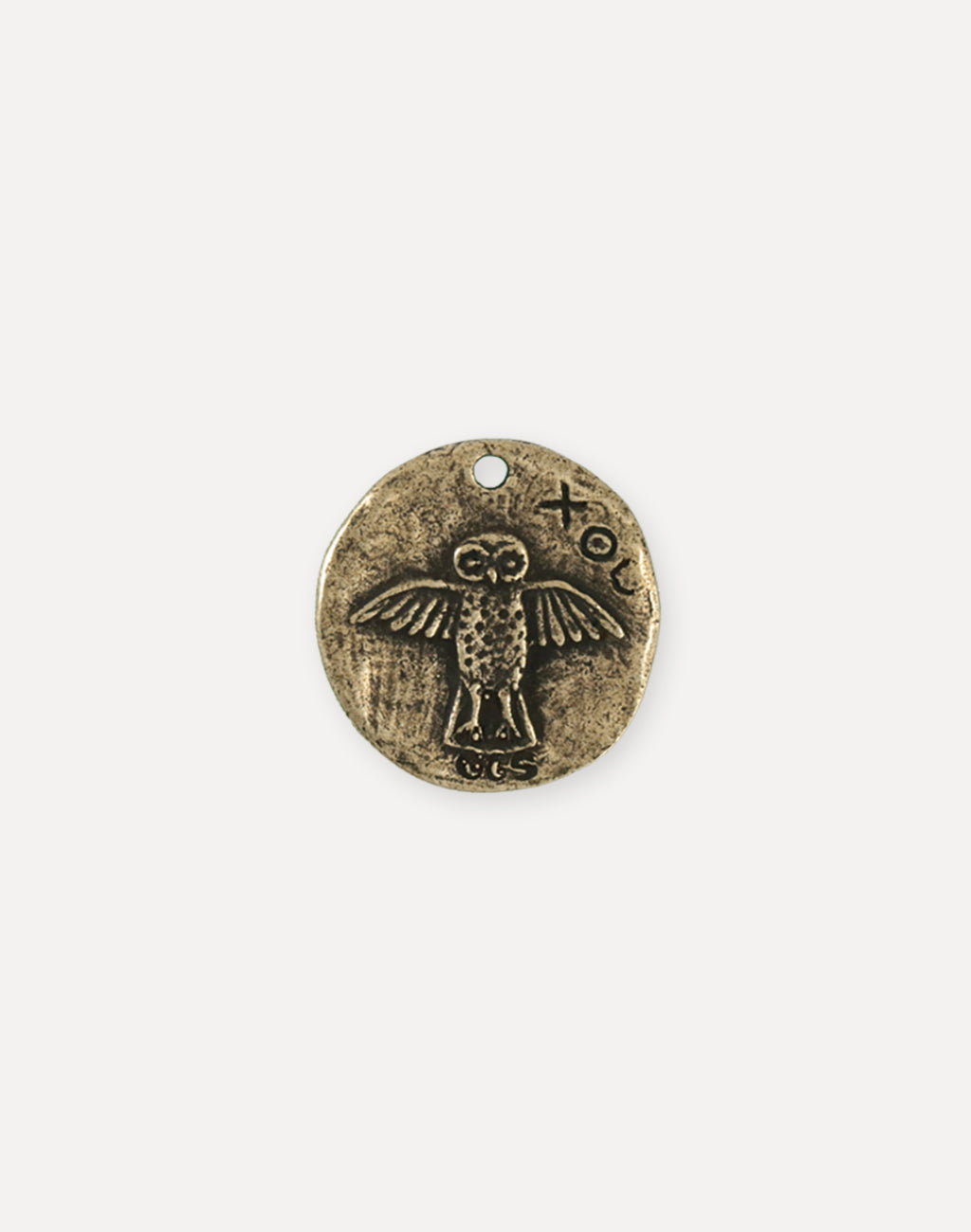 Owl Coin, 26x25.5mm, (1pc)