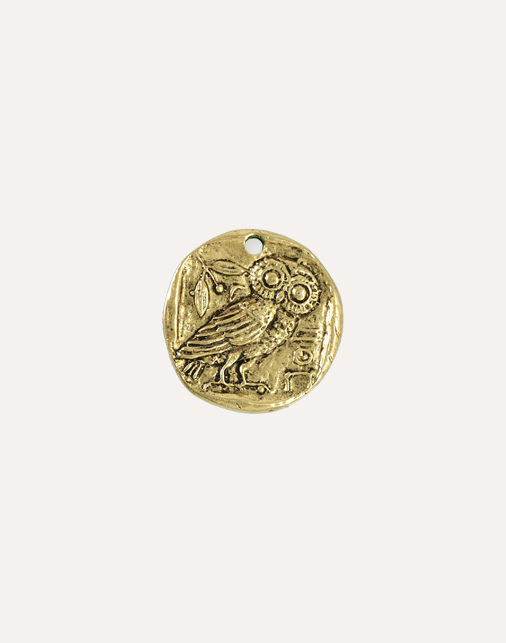 Owl Coin, 26x25.5mm, (1pc)