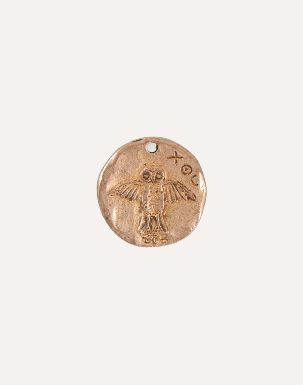 Owl Coin, 26x25.5mm, (1pc)