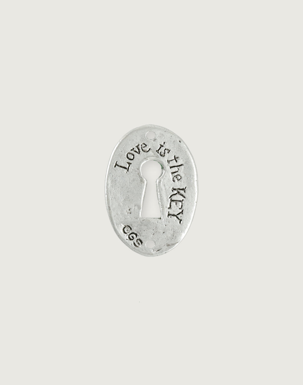 Keyhole Coin, 30.5x21.5mm, (1pc)