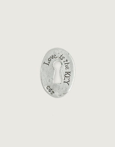 Keyhole Coin, 30.5x21.5mm, (1pc)