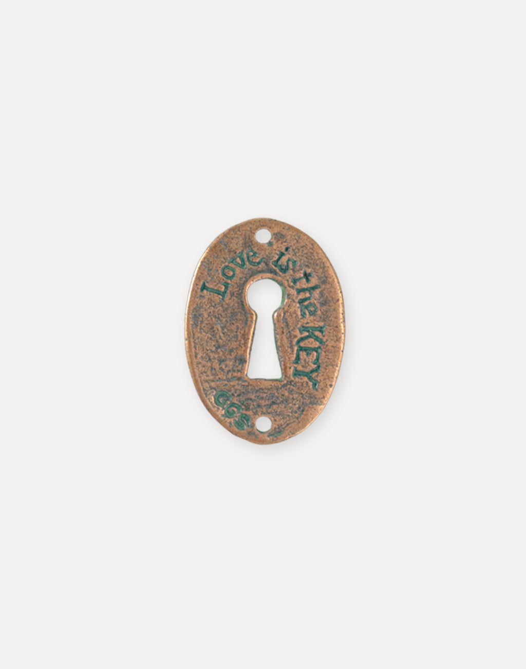 Keyhole Coin, 30.5x21.5mm, (1pc)