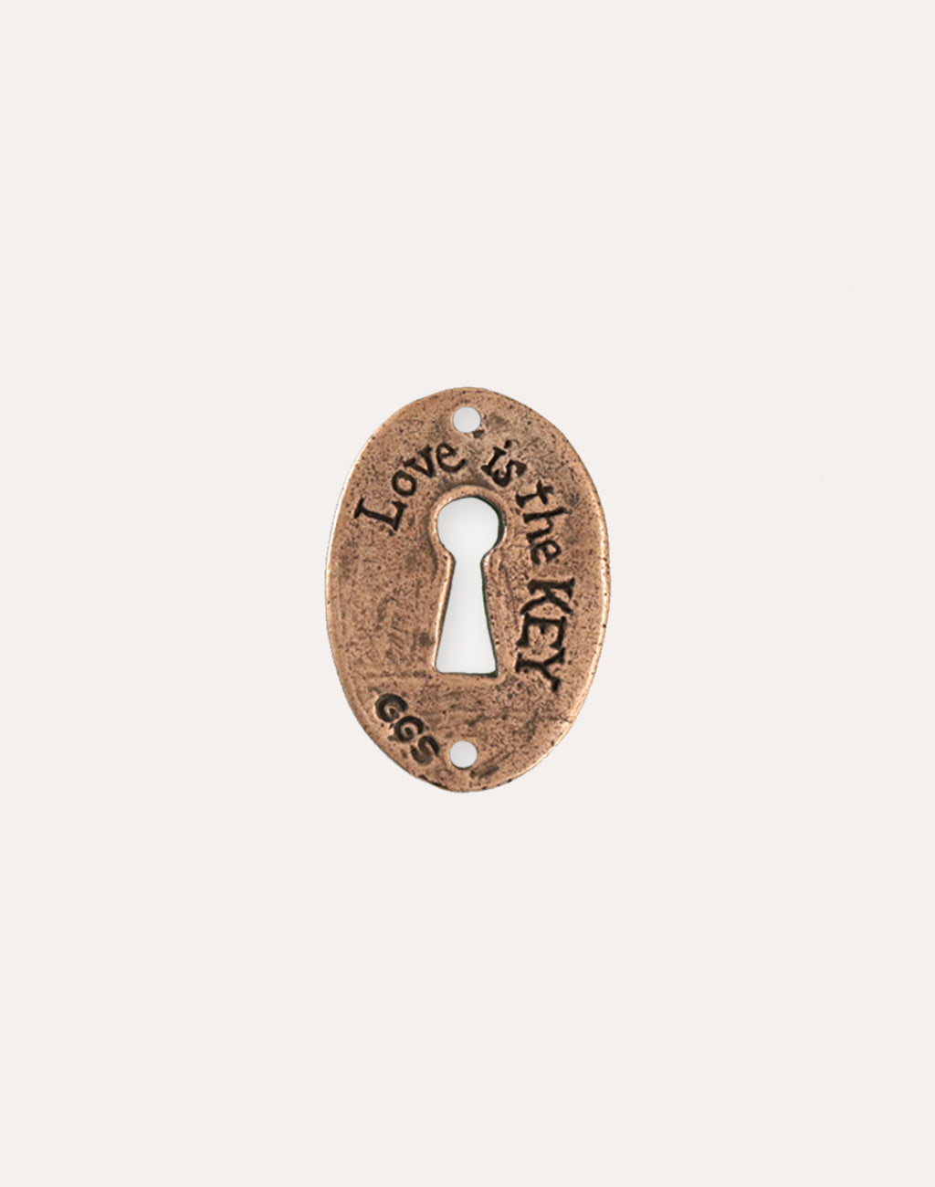 Keyhole Coin, 30.5x21.5mm, (1pc)