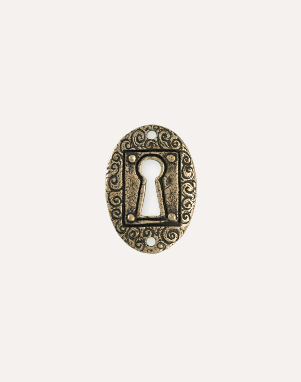 Keyhole Coin, 30.5x21.5mm, (1pc)